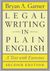 Legal Writing in Plain English