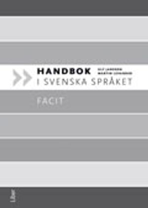 Handbok i svenska språket facit | 1:a upplagan