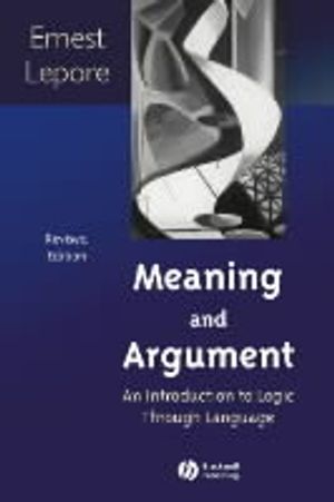 Meaning And Argument | 1:a upplagan