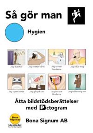 Så gör man, tema hygien, en bok med pictogram