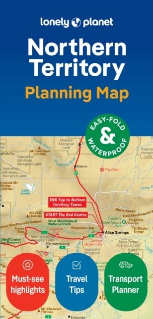 Lonely Planet Northern Territory Planning Map | 0:e upplagan