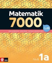 Matematik 7000 nivå 1a Gul | 1:a upplagan