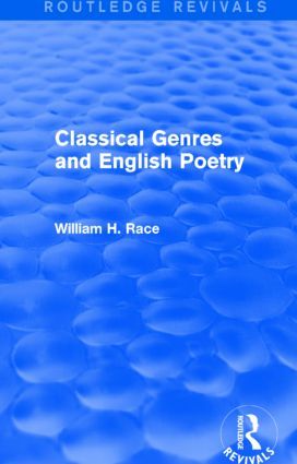 Classical Genres and English Poetry (Routledge Revivals) | 1:a upplagan