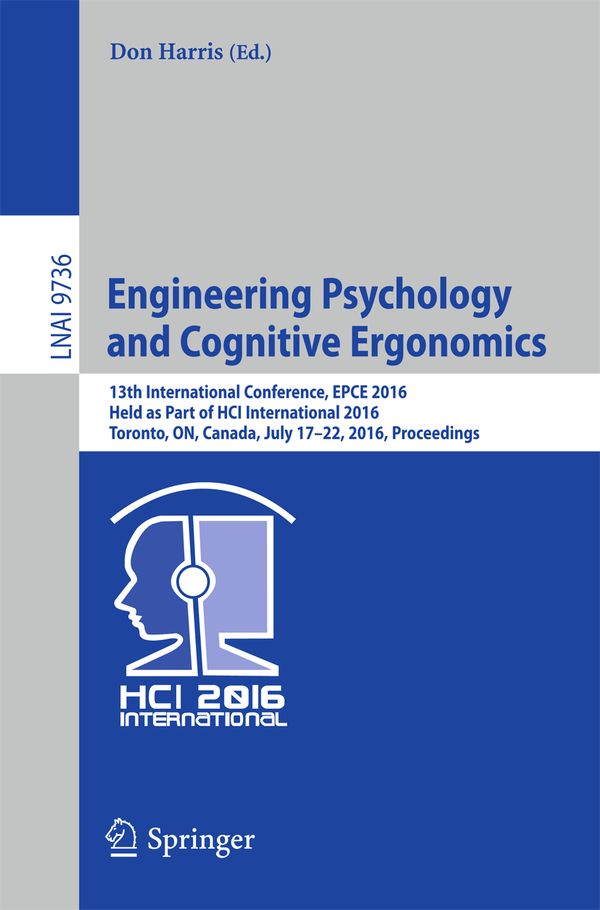 Engineering Psychology and Cognitive Ergonomics | 1:a upplagan