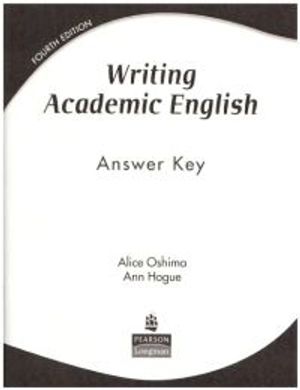 Writing Academic English (Answer key) | 4:e upplagan