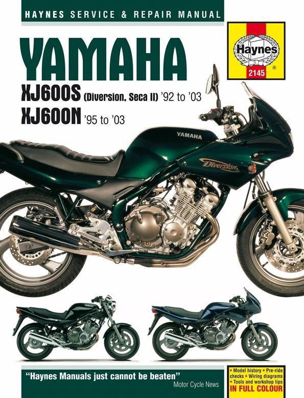 Yamaha XJ600S (Diversion, Seca II) & XJ600N Fours (92 - 03) Haynes Repair Manual | 0:e upplagan