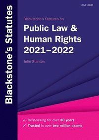 Blackstone's Statutes on Public LawHuman Rights 2021-2022