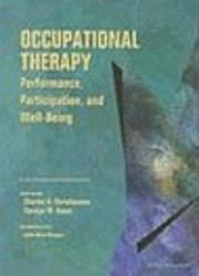 Occupational therapy, performance, participation and well-being