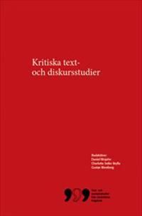 Kritiska text- och diskursstudier | 1:a upplagan