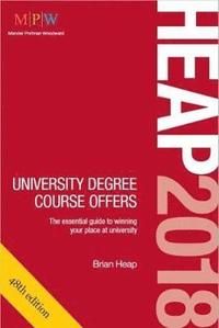Heap 2018: university degree course offers