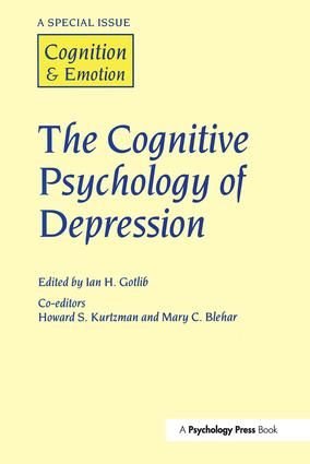 The Cognitive Psychology of Depression | 1:a upplagan