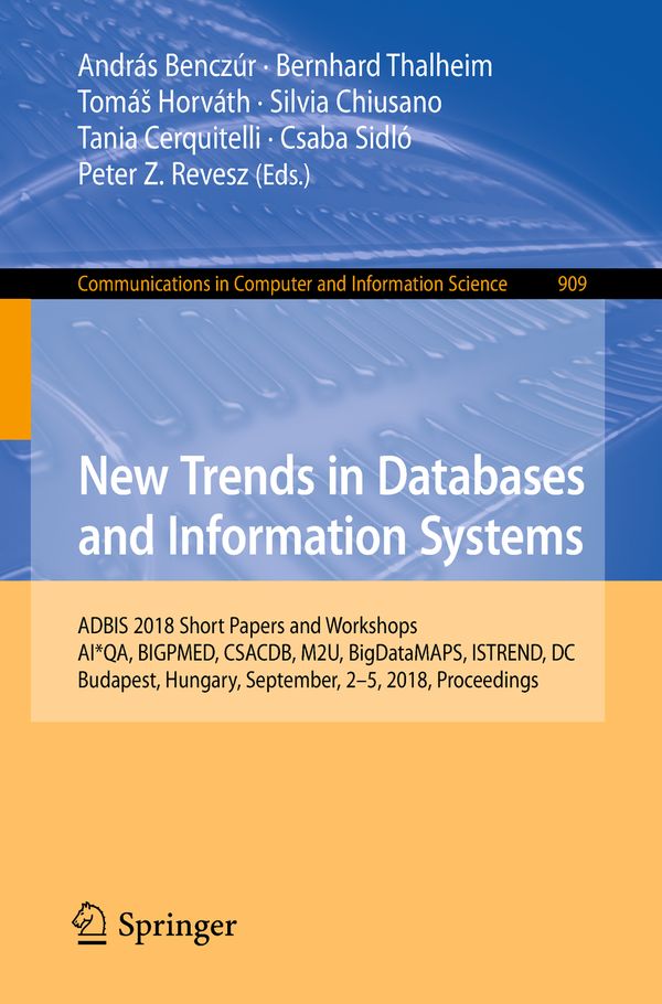 New Trends in Databases and Information Systems | 1:a upplagan