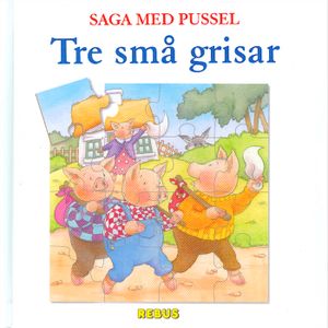 Saga med pussel Tre små grisar