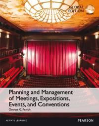 Planning and Management of Meetings, Expositions, Events and Conventions, Global Edition | 0:e upplagan
