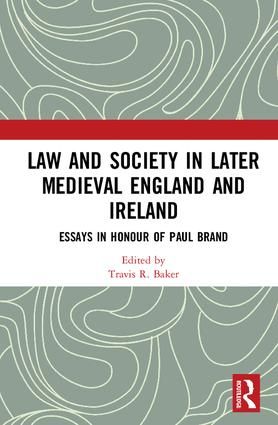 Law and Society in Later Medieval England and Ireland | 1:a upplagan