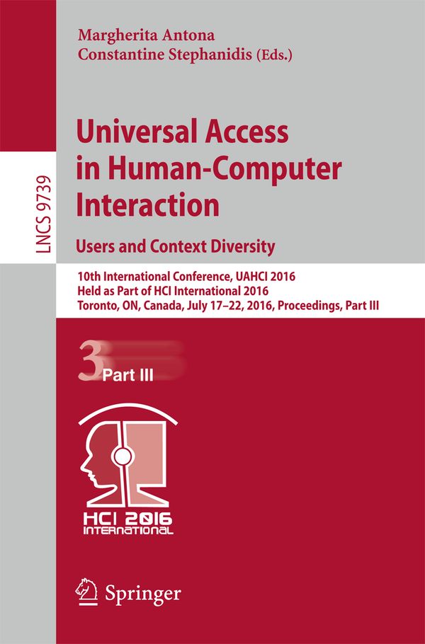 Universal Access in Human-Computer Interaction. Users and Context Diversity | 1:a upplagan