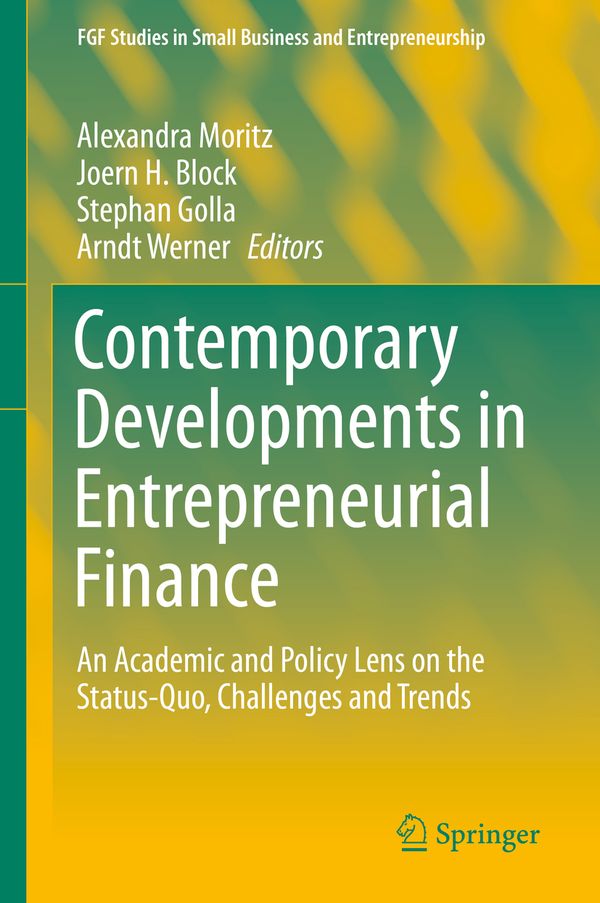 Contemporary Developments in Entrepreneurial Finance | 1:a upplagan