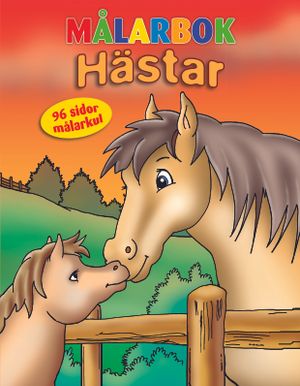 Målarbok hästar | 1:a upplagan