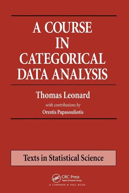 A Course in Categorical Data Analysis | 1:a upplagan