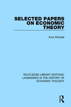 Selected Papers on Economic Theory | 1:a upplagan