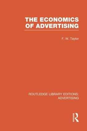 The Economics of Advertising | 1:a upplagan