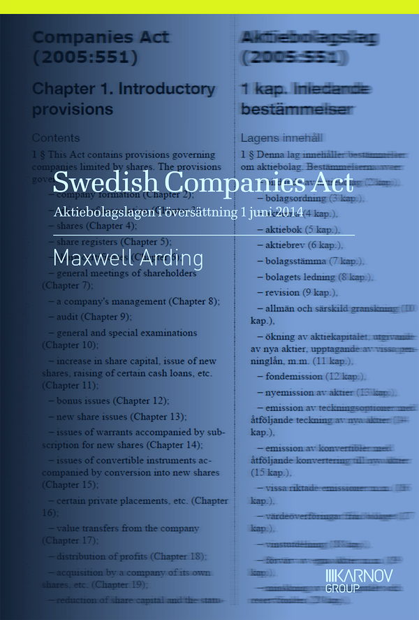 Swedish Companies Act - Aktiebolagslagen i översättning | 0:e upplagan