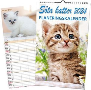 Söta katter Planeringskalender 2024 | 1:a upplagan