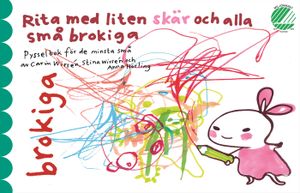 Rita med liten skär och alla små brokiga