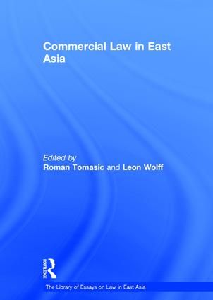 Commercial Law in East Asia | 1:a upplagan