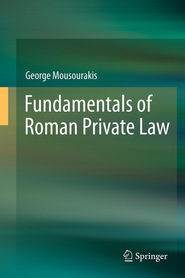 Fundamentals of Roman Private Law | 1:a upplagan