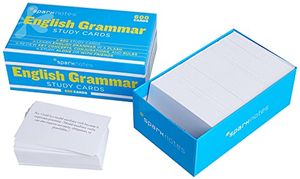 English Grammar SparkNotes Study Cards