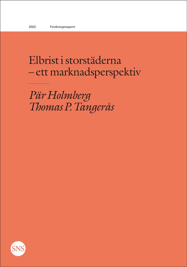Elbrist i storstäderna : ett marknadsperspektiv | 0:e upplagan