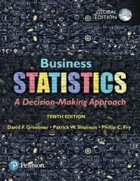 Business Statistics plus Pearson MyLab Statistics with Pearson eText, Global Edition | 10:e upplagan