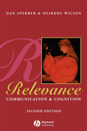 Relevance - communication and cognition