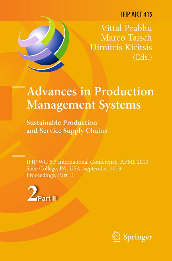 Advances in Production Management Systems. Sustainable Production and Service Supply Chains | 1:a upplagan
