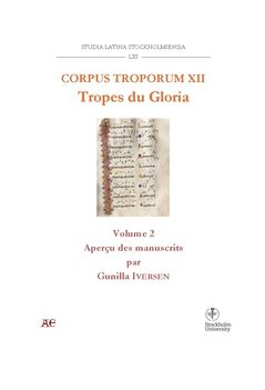 Corpus Troporum XII. Tropes du Gloria : Vol 2. Aperçu des manuscrits | 0:e upplagan