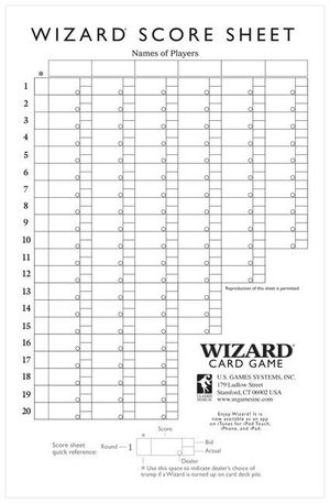 Wizard Replacement Large Score Pads (Sets Of 2)