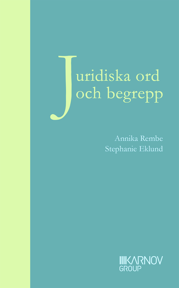 Juridiska ord och begrepp | 1:a upplagan