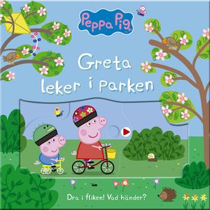 Greta leker i parken