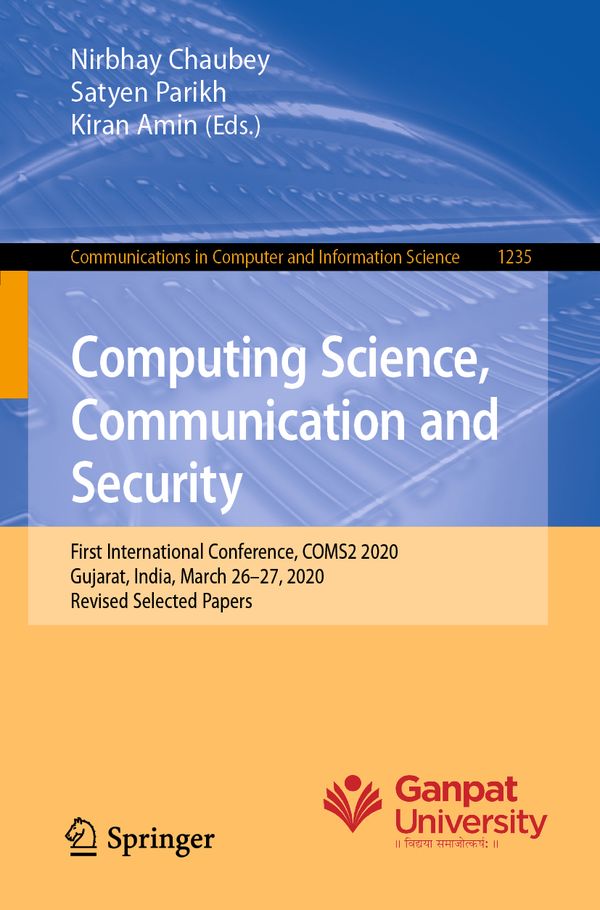 Computing Science, Communication and Security | 1:a upplagan