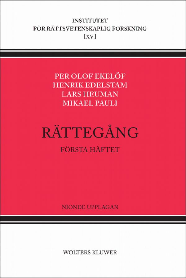 Rättegång - 1 / Första häftet | 9:e upplagan