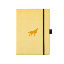 Dingbats* Wildlife A5+ Cream Wolf Notebook - Graph