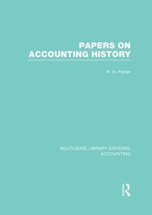 Papers on Accounting History (RLE Accounting) | 1:a upplagan