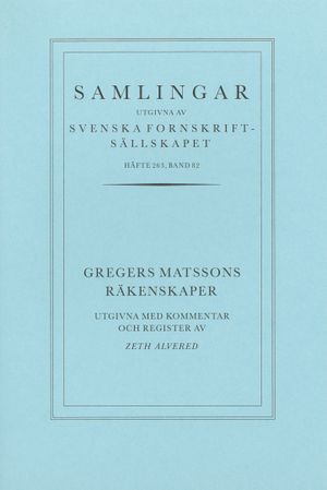 Gregers Matssons räkenskaper