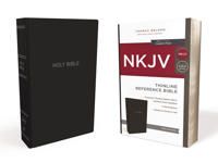 Nkjv, thinline reference bible, leather-look, black, red letter edition, co | 0:e upplagan