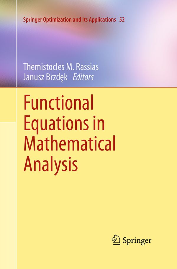 Functional Equations in Mathematical Analysis | 1:a upplagan