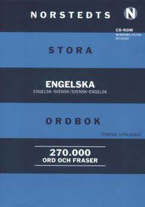 Norstedts stora engelska ordbok : CD skollicens : engelsk-svensk/svensk-engelsk.270.000 ord och fraser