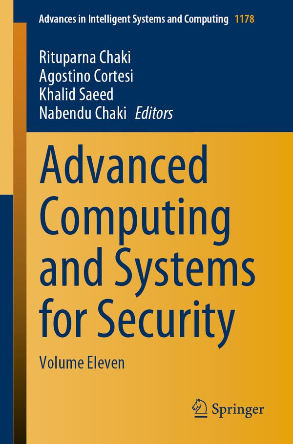 Advanced Computing and Systems for Security | 1:a upplagan