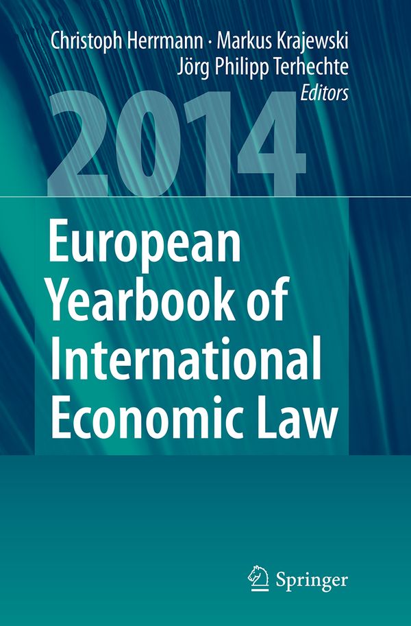 European Yearbook of International Economic Law 2014 | 1:a upplagan