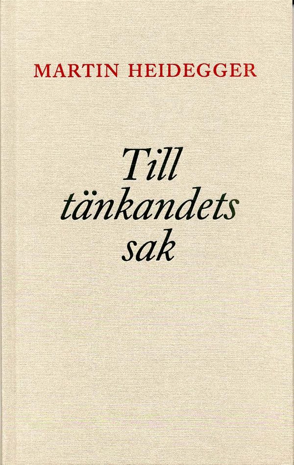 Till tänkandets sak | 1:a upplagan